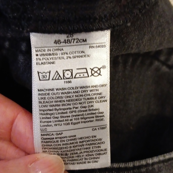 Gap True Skinny jeans 28 washed black - Picture 7 of 7
